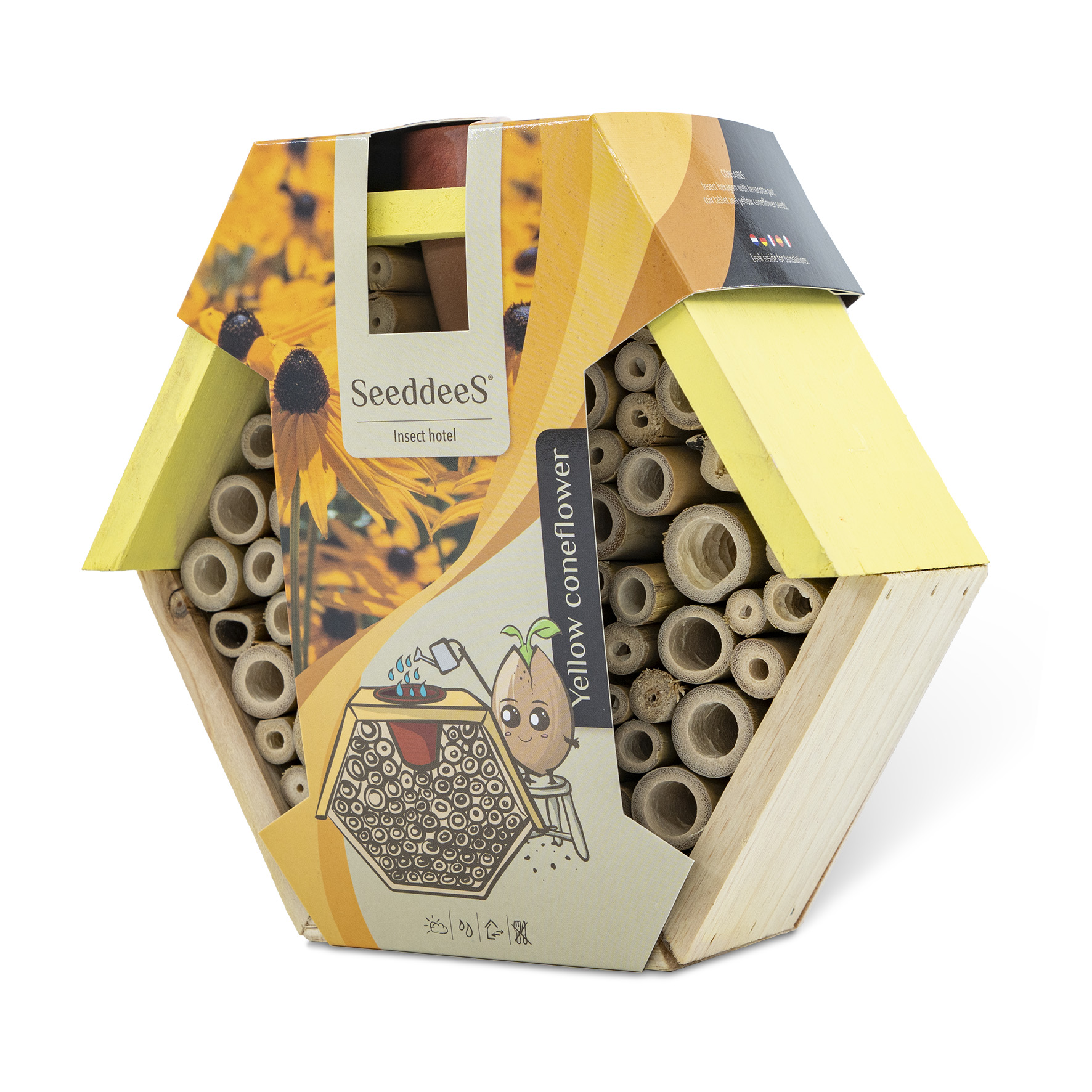 SeeddeeS Insectenhotel Hexagon - Zonnehoed